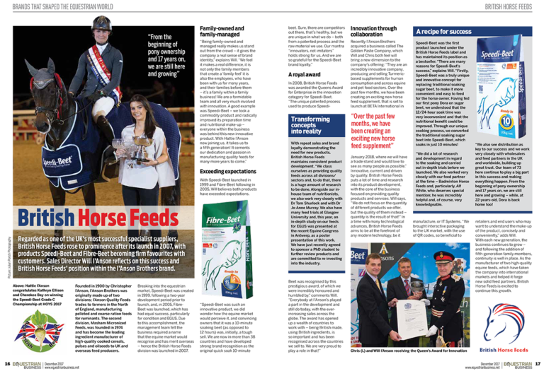 Read more about the article British Horse Feeds in Equestrian Business
